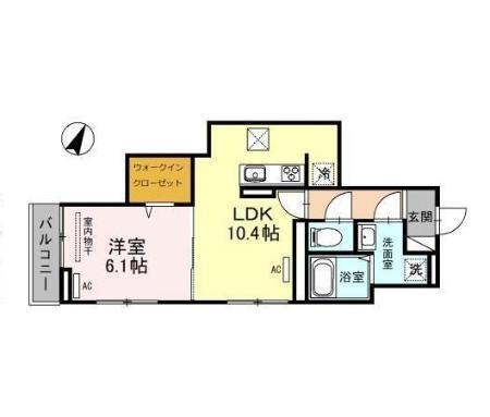 REXIA大沢（101） 間取り図画像