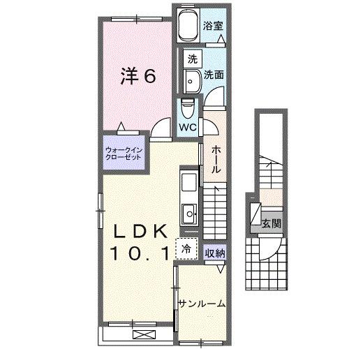 モデルノⅡ（201） 間取り図画像