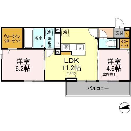 コンフォート松戸（203） 間取り図画像