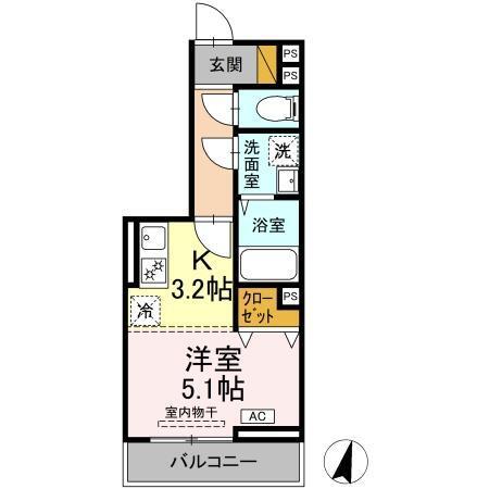 Klein Kirsche (ｸﾗｲﾝｷﾙｼｪ）（302） 間取り図画像