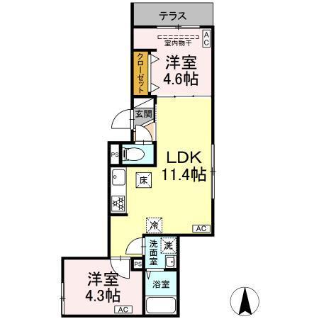 グラナーデ北小岩（101） 間取り図画像