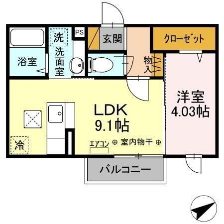 ﾗﾑｻｰﾙ/JOY NARASHINO　JOY　NARASHINO（102） 間取り図画像