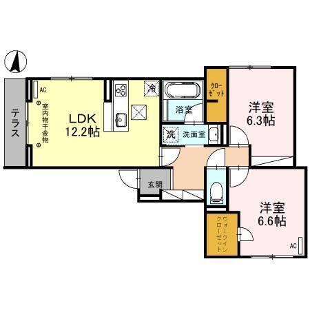 トリシア・コトブキ（101） 間取り図画像