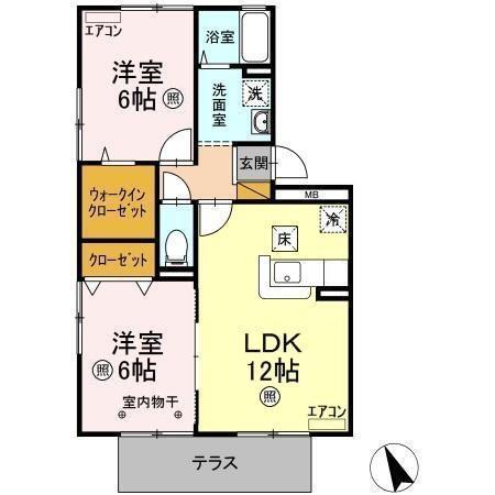 ヴェルドミール本八幡（107） 間取り図画像