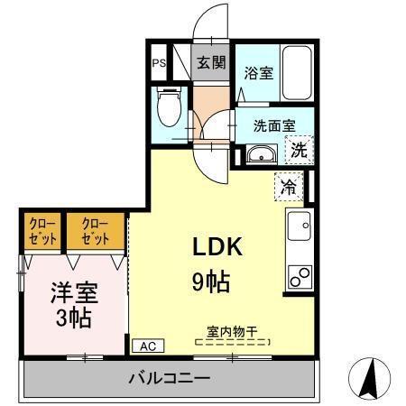 マレアガーデン新横浜A（201） 間取り図画像