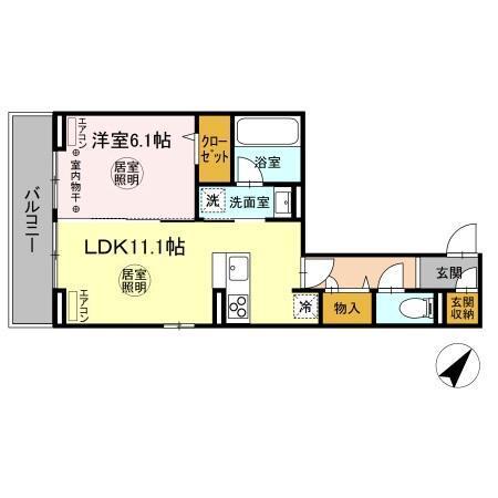 メゾン フレール（302） 間取り図画像