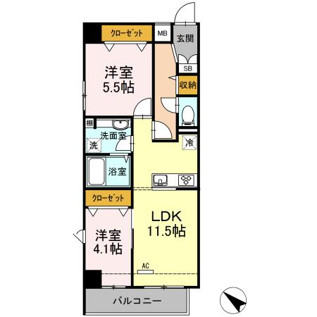 Plumeria（111） 間取り図画像