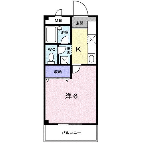 ラカーサ弐番館（102） 間取り図画像