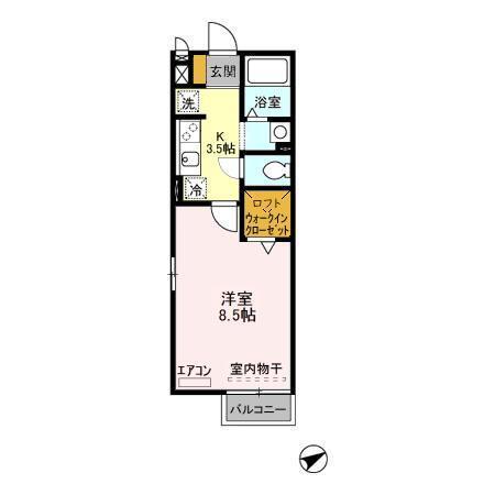クレールコート（205） 間取り図画像