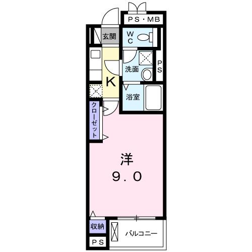 コート・ルージュ片倉（304） 間取り図画像