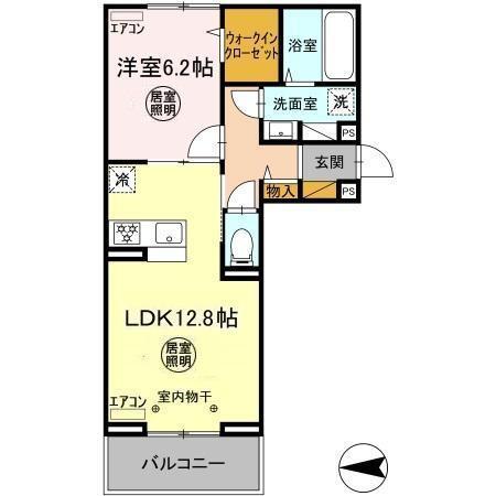Ferro Palazzo　D棟（303） 間取り図画像