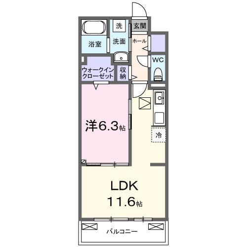 ヴェルジュ宮ノ前（104） 間取り図画像