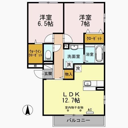レガリア（305） 間取り図画像