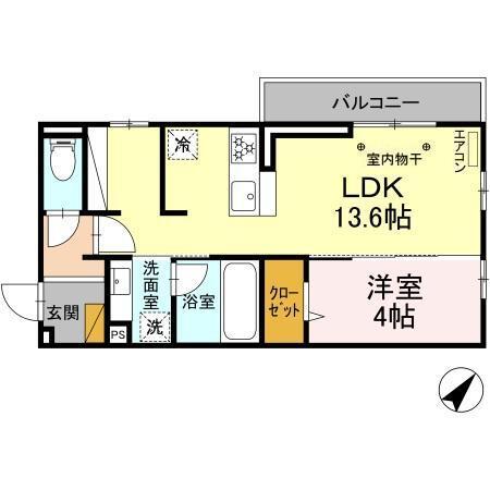 Stella 東平賀（201） 間取り図画像