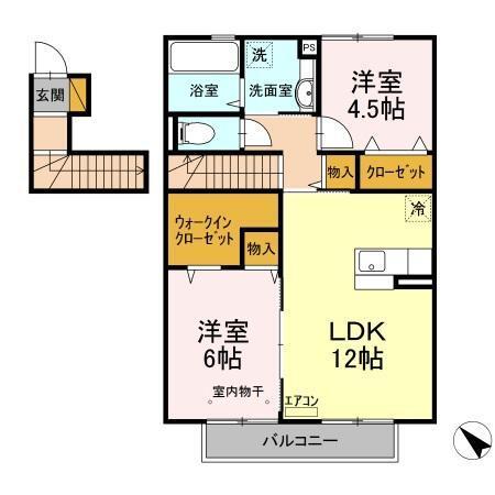 アンジュール芝山（203） 間取り図画像