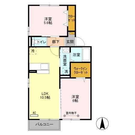 プリウス大曽根　Ｃ（202） 間取り図画像