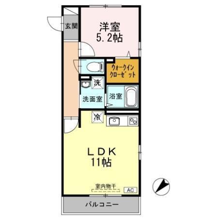 半夏生(ﾊﾝｹﾞｼｮｳ)（301） 間取り図画像