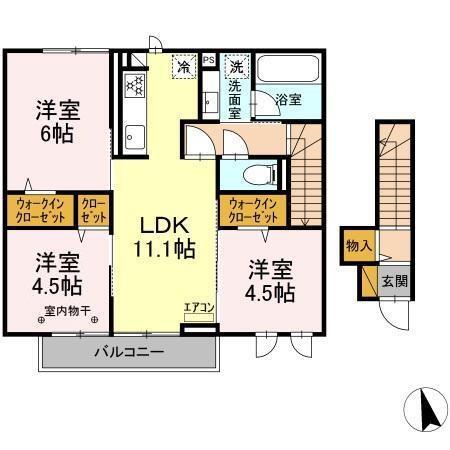 テラス　リバプール（202） 間取り図画像
