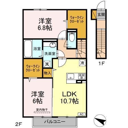 中川レジデンス2（202） 間取り図画像