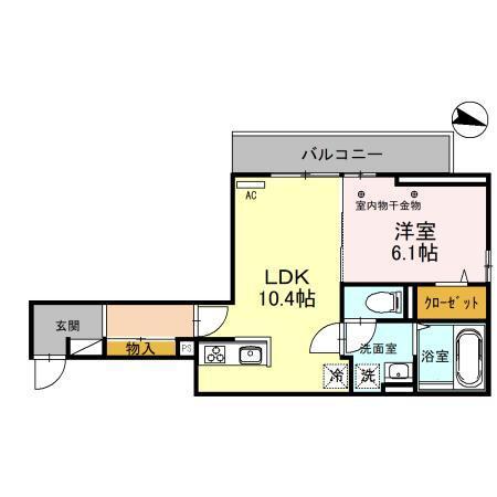 ユイット・マレ（303） 間取り図画像