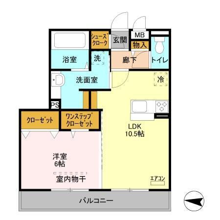 レーヴ　Ⅱ（203） 間取り図画像
