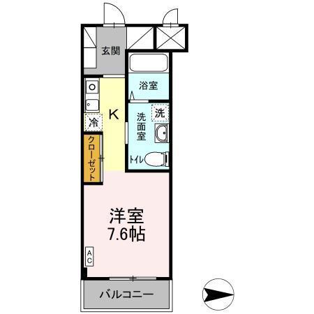 アークＫ　B館（207） 間取り図画像