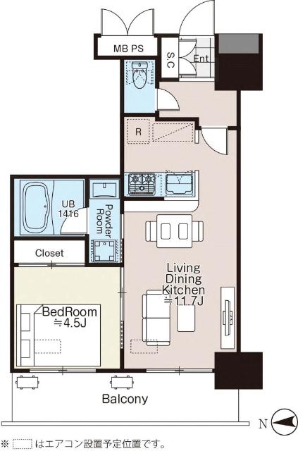 ＢＬＥＳＳ三軒茶屋ＥＡＳＴ（0707） 間取り図画像