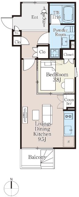 ＬＯＧＧＩＡ　ＳＨＩＲＯＫＡＮＥ（0101） 間取り図画像