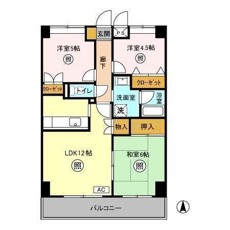 グランディス新八柱（0403） 間取り図画像