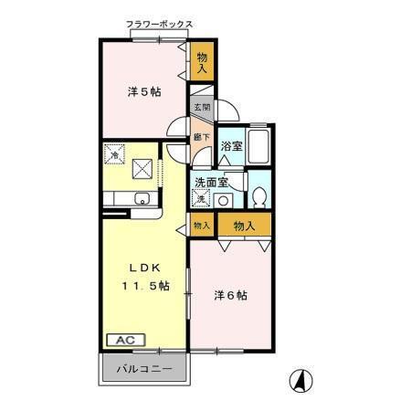 ジュネスユウ（102） 間取り図画像