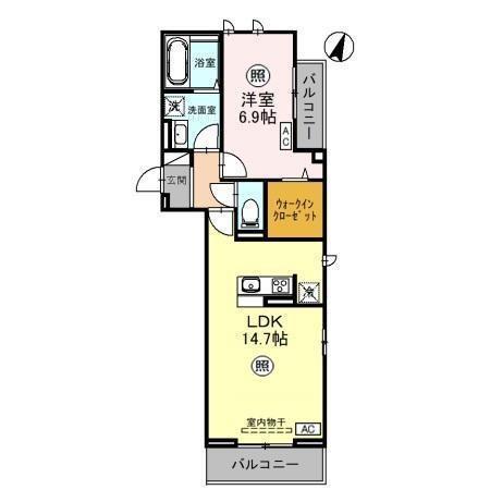 Gloire Court（301） 間取り図画像