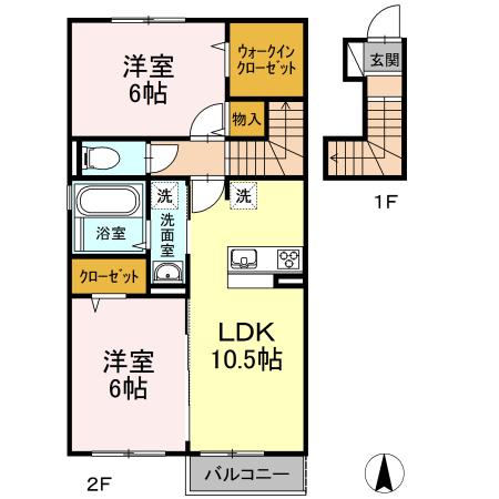 サンガーデンNEXT（201） 間取り図画像