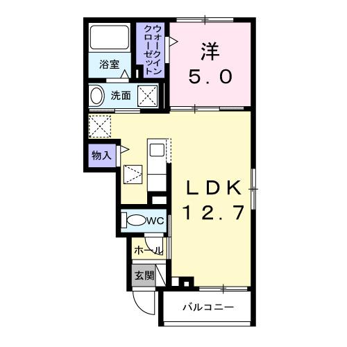 セレーノ・アロッジオ（103） 間取り図画像