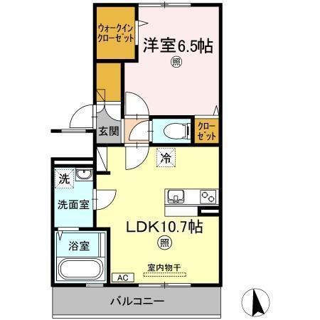 ジーニアス木太（303） 間取り図画像