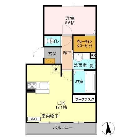 グレイスヴィラ　参番館（303） 間取り図画像