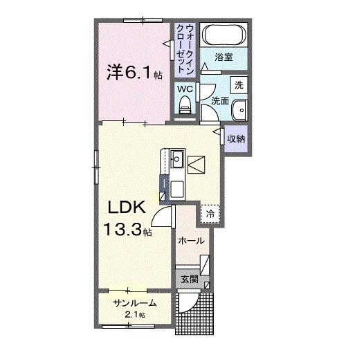 カーサ　シトラス仏生山Ⅳ（101） 間取り図画像