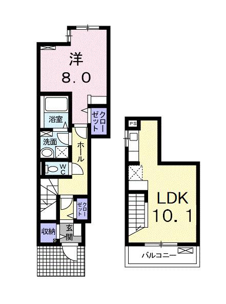 スターカレントⅡ（104） 間取り図画像