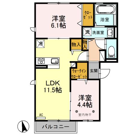 パークハイム（201） 間取り図画像