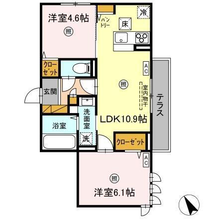 MIRAI’S（101） 間取り図画像