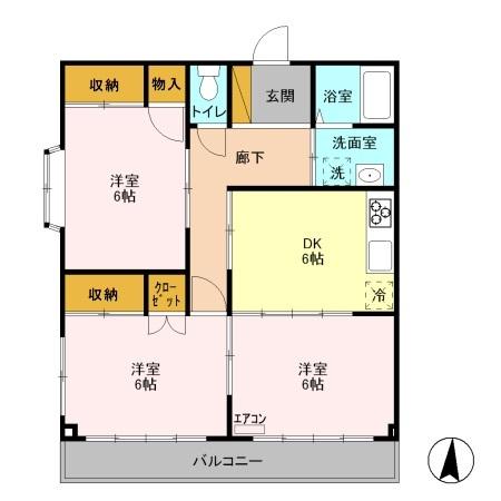 ブライトシャイン（401） 間取り図画像