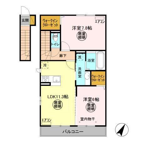 イーリスガーデン（206） 間取り図画像