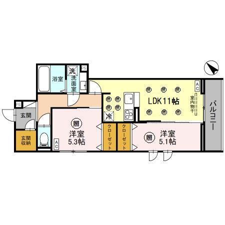 アリエッタⅡ（201） 間取り図画像