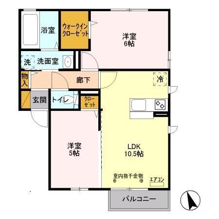 リバレイン　Ⅱ（202） 間取り図画像