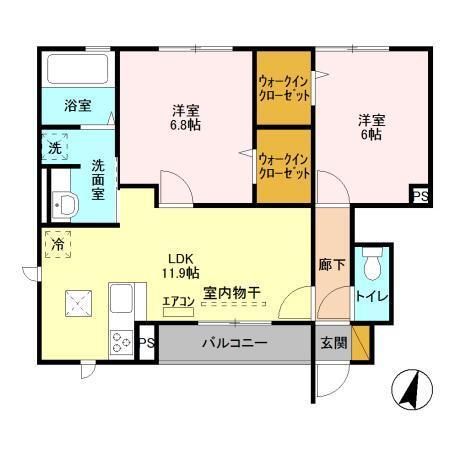 なんてんの郷　Ⅱ（101） 間取り図画像