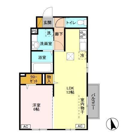 ボヌール.Ｋ　ドミール.Ｋ　ドミール.Ｋ（101） 間取り図画像
