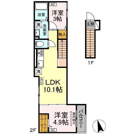 セレスティア堀切（203） 間取り図画像