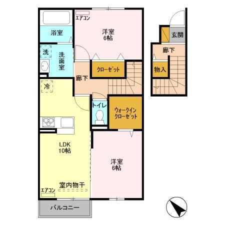 フローラ（202） 間取り図画像