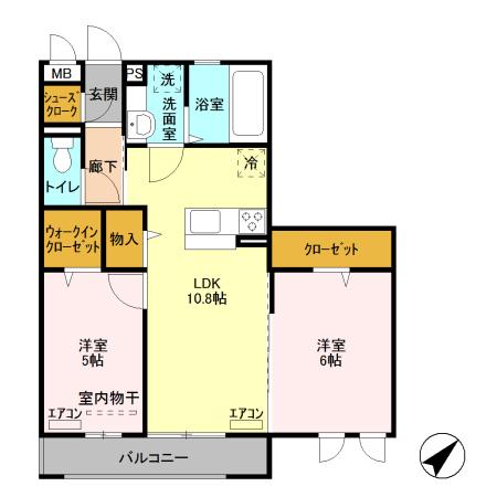 クレストヒル（205） 間取り図画像