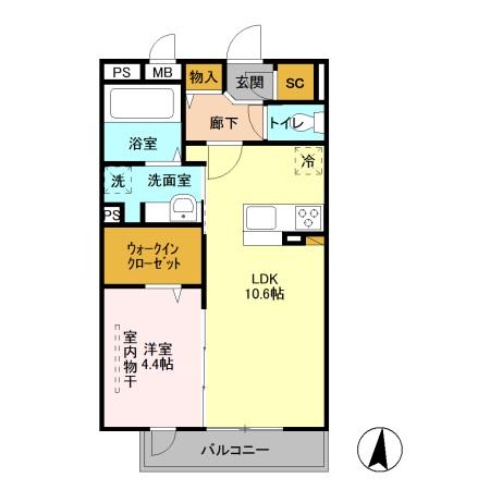 roi del'ours　Ⅲ（205） 間取り図画像
