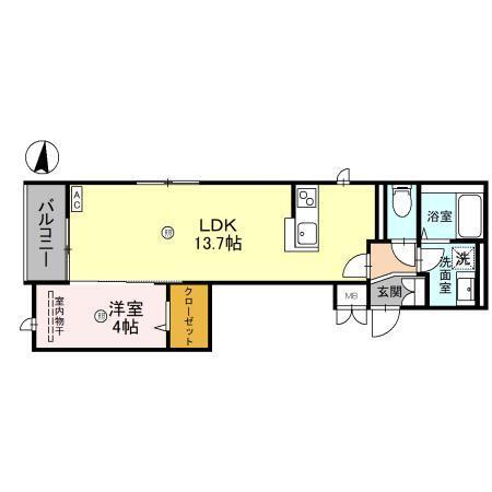 DHCR川口芝下（102） 間取り図画像